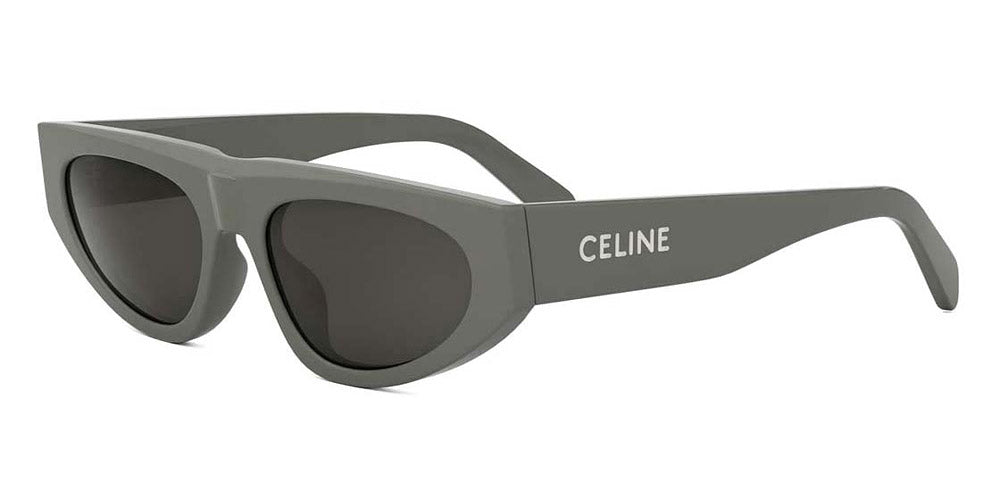 Celine® Cl40315U CEL CL40315U 93A 55 - 93A Shiny Green / Grey Sunglasses