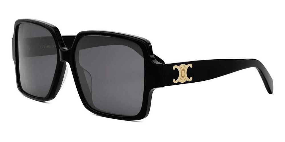 Celine® Cl40316U CEL CL40316U 01A 60 - 01A Shiny Black / Grey Sunglasses