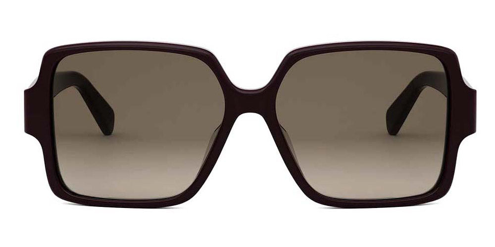 Celine® Cl40316U CEL CL40316U 69F 60 - 69F Shiny Red / Brown Sunglasses