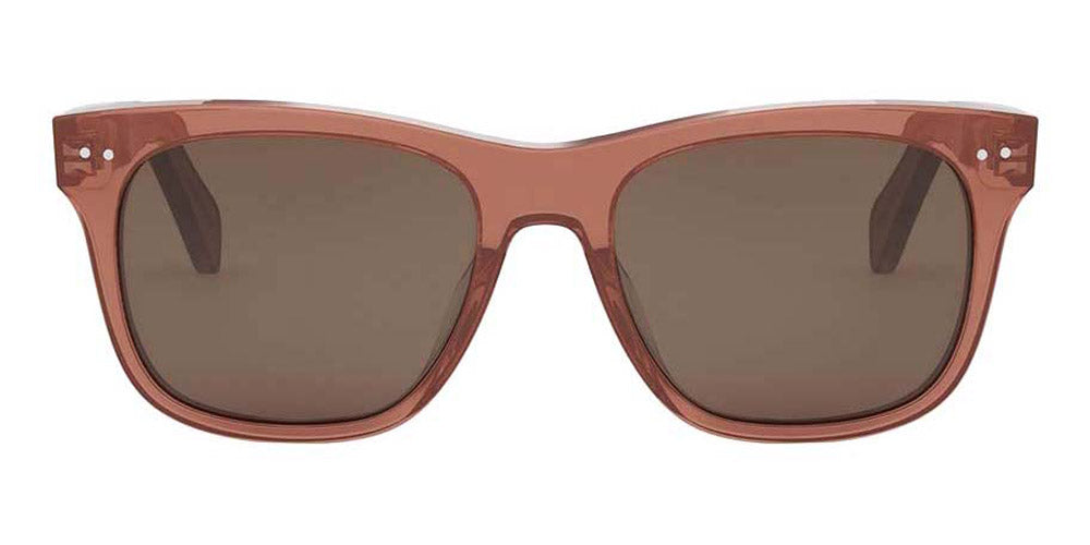 Celine® Cl40322U CEL CL40322U 44E 54 - 44E Shiny Brown / Brown Sunglasses