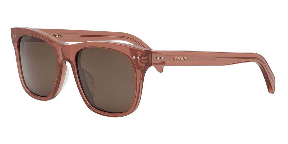 Celine® Cl40322U CEL CL40322U 44E 54 - 44E Shiny Brown / Brown Sunglasses