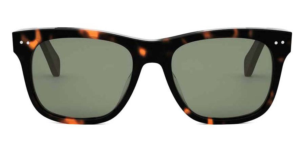 Celine® Cl40322U CEL CL40322U 52N 54 - 52N Shiny Havana / Green Sunglasses