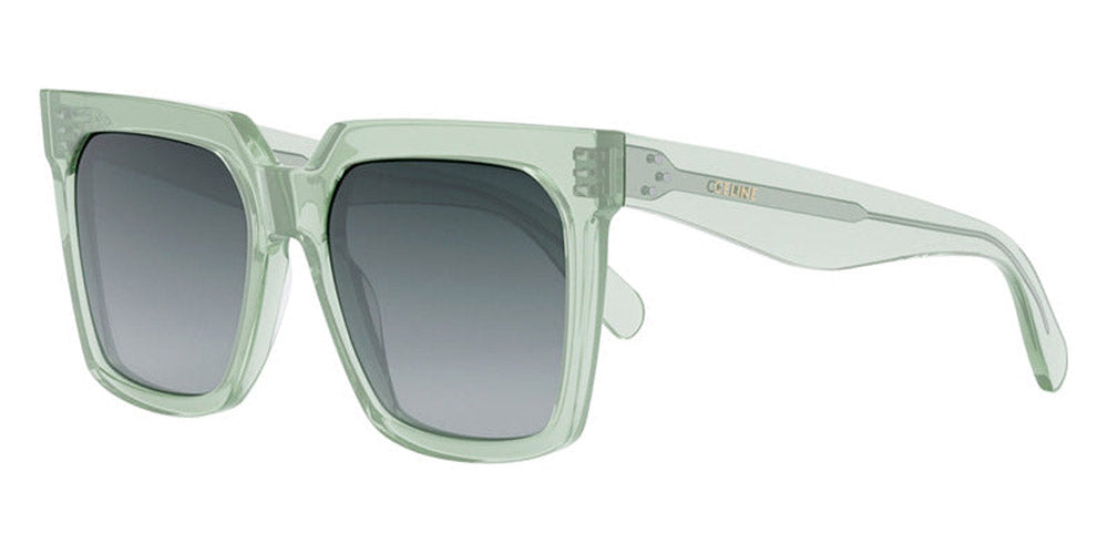 Celine® CL4055IN CEL CL4055IN 93B 55 - Shiny Transparent Green / Gradient Smoke Sunglasses