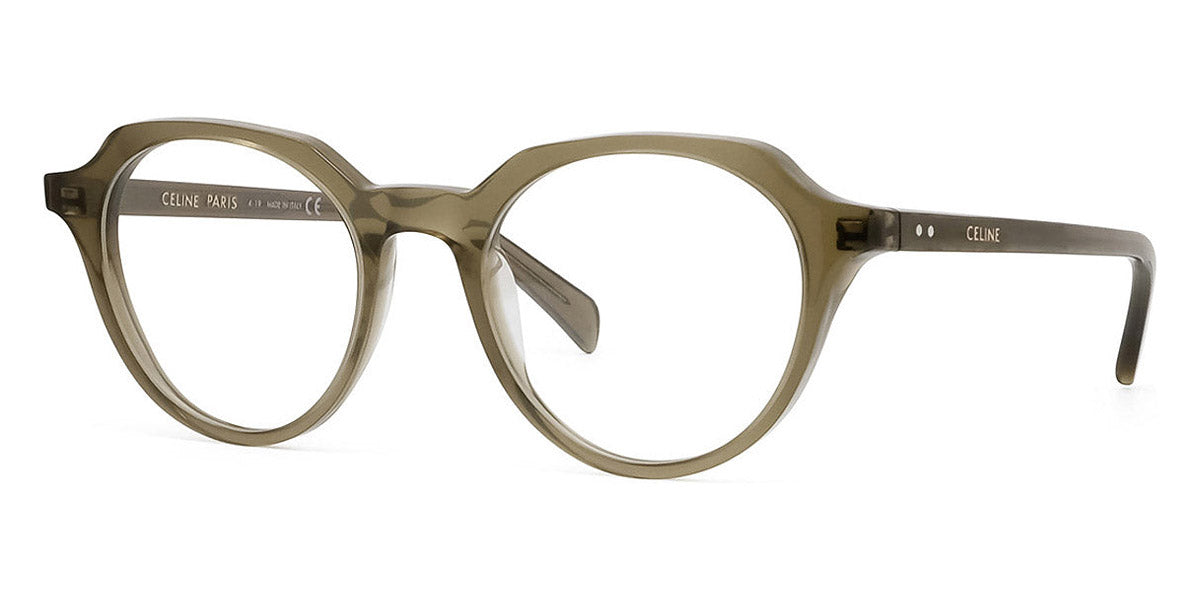 Celine® CL50062I CEL CL50062I 098 49 - Shiny Opaline Khaki Eyeglasses