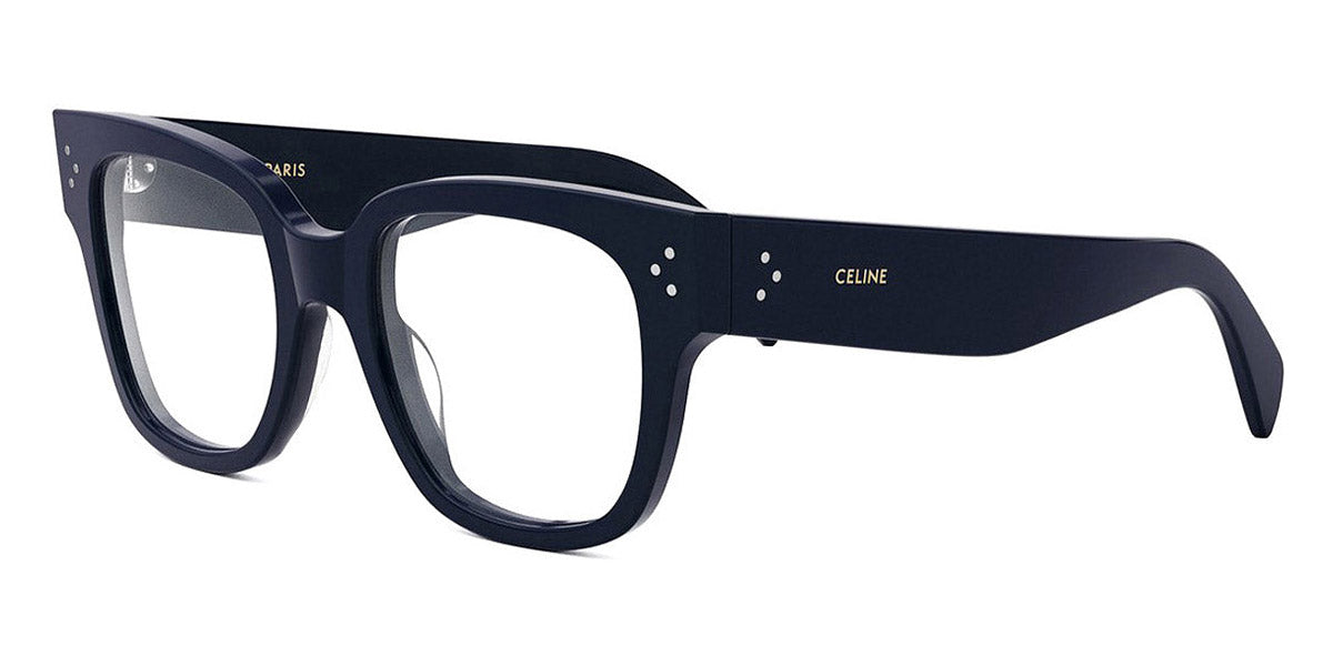 Celine® CL50066I CEL CL50066I 090 53 - 090 Shiny Blue Eyeglasses