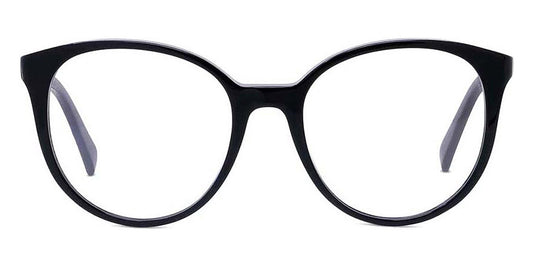 Celine® CL50077I CEL CL50077I 001 54 - Shiny Black / Lenses Clear Organic Eyeglasses