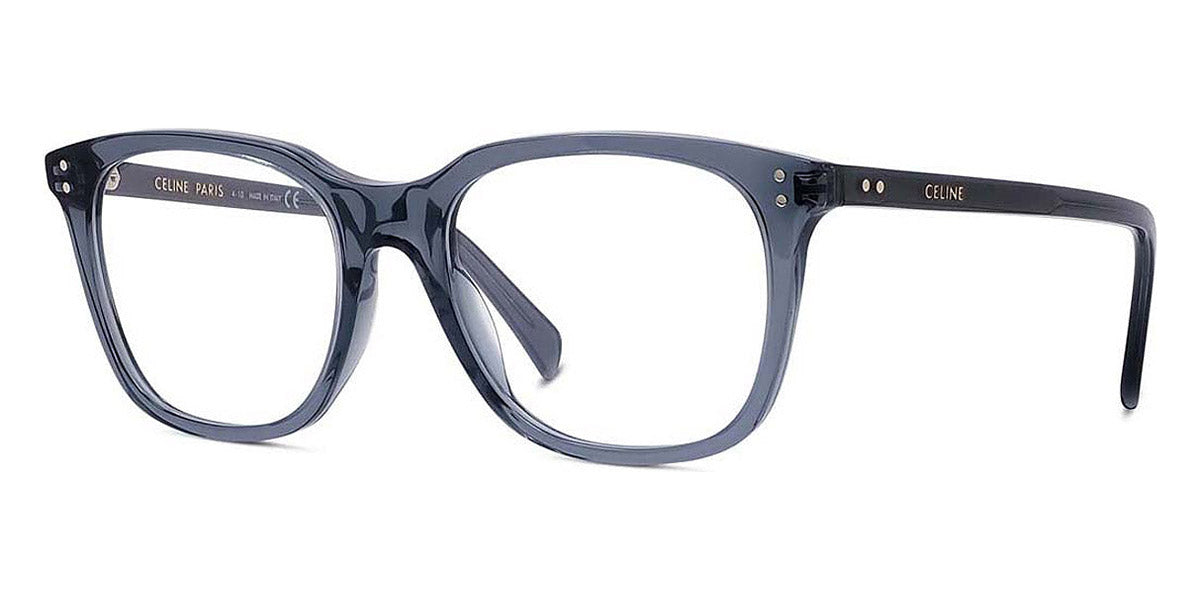 Celine® CL50082I CEL CL50082I 090 55 - Shiny Transparent Grey Blue Eyeglasses