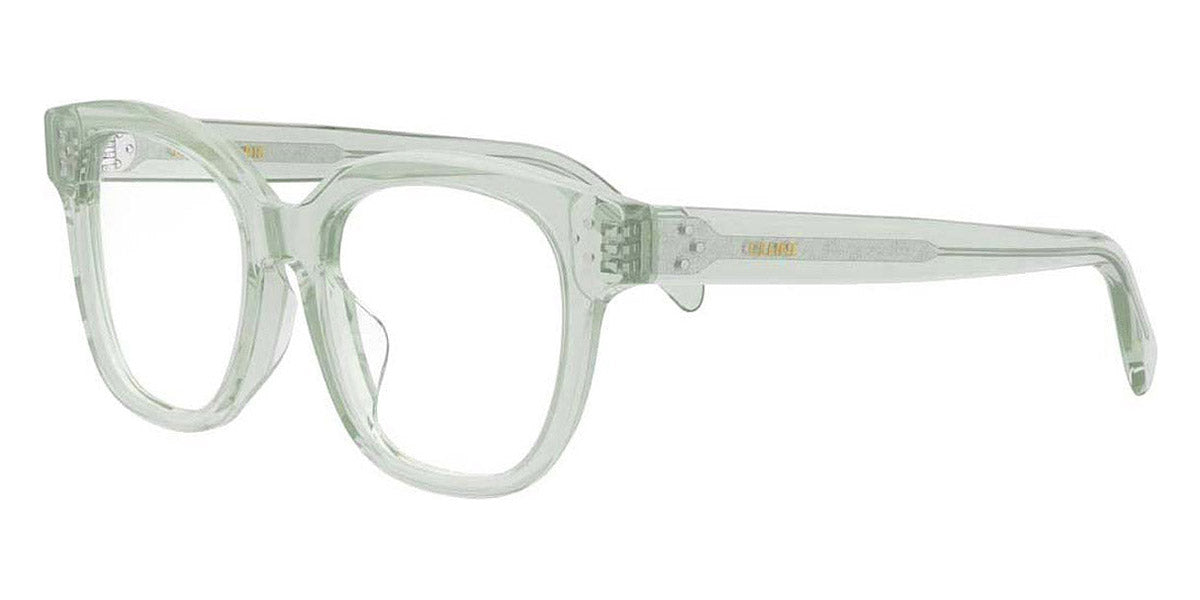 Celine® CL50086I CEL CL50086I 093 51 - Shiny Lime Transparent / Lenses Clear Organic Eyeglasses