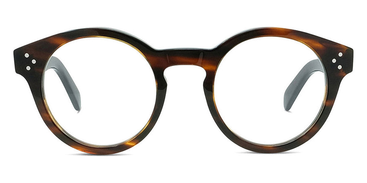 Celine® CL50091I CEL CL50091I 056 49 - Shiny Flamed Havana Eyeglasses