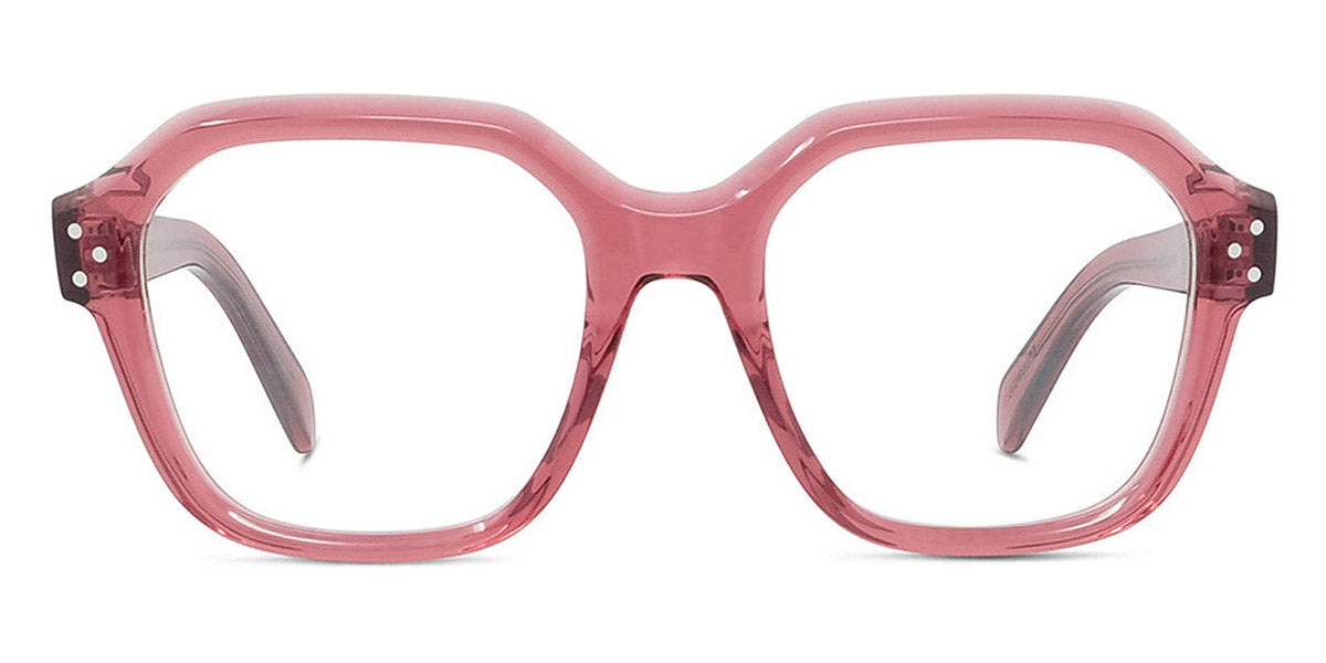 Celine® CL50096I CEL CL50096I 074 52 - Shiny Transparent Terracotta Eyeglasses