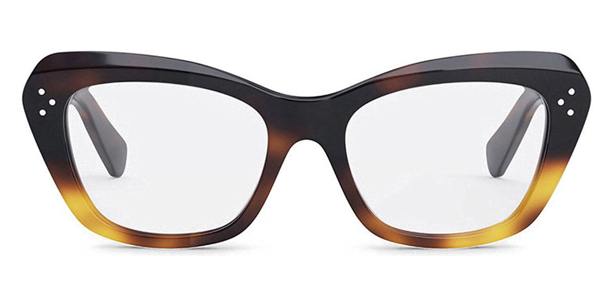 Celine® CL50112I CEL CL50112I 056 52 - Shiny Gradient Havana Eyeglasses