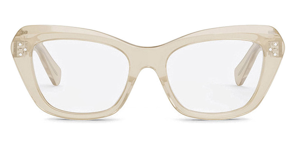 Celine® CL50112I CEL CL50112I 057 52 - Shiny Transparent Beige Eyeglasses