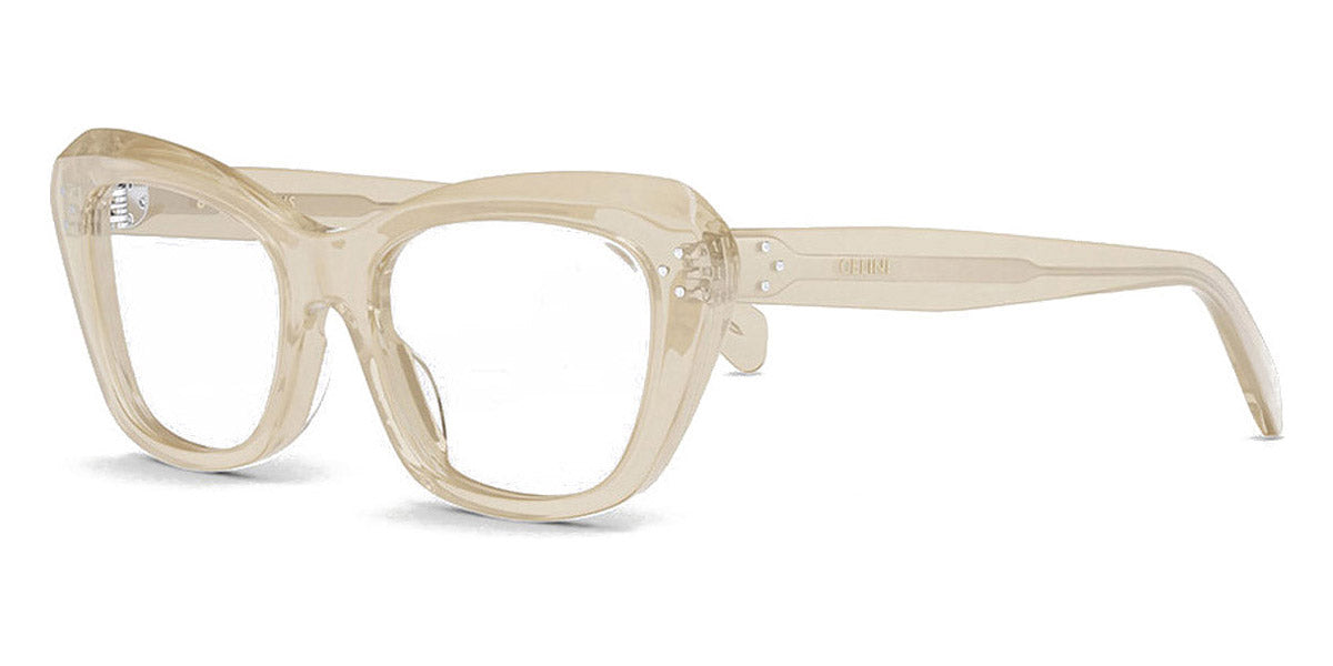 Celine® CL50112I CEL CL50112I 057 52 - Shiny Transparent Beige Eyeglasses