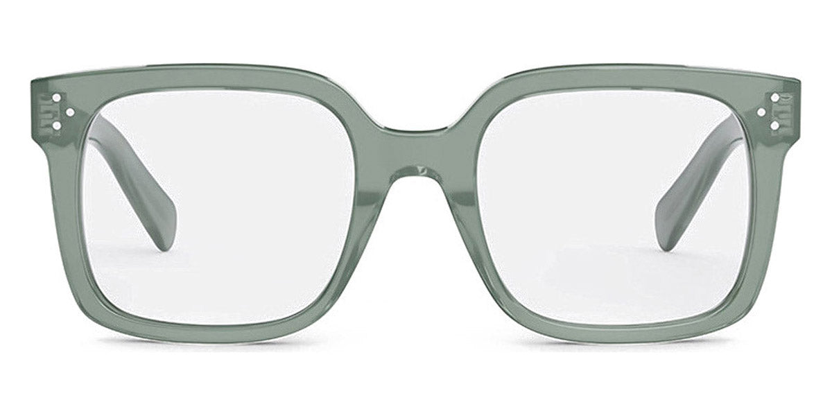 Celine® CL50114I CEL CL50114I 093 53 - Shiny Transparent Sage Eyeglasses