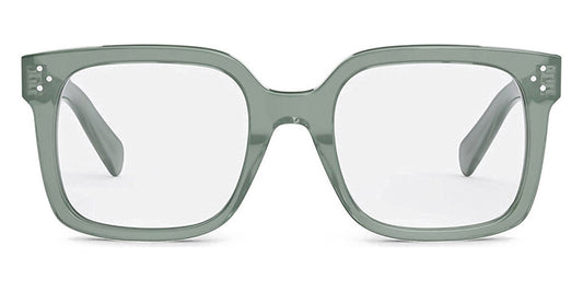 Celine® CL50114I CEL CL50114I 093 53 - Shiny Transparent Sage Eyeglasses