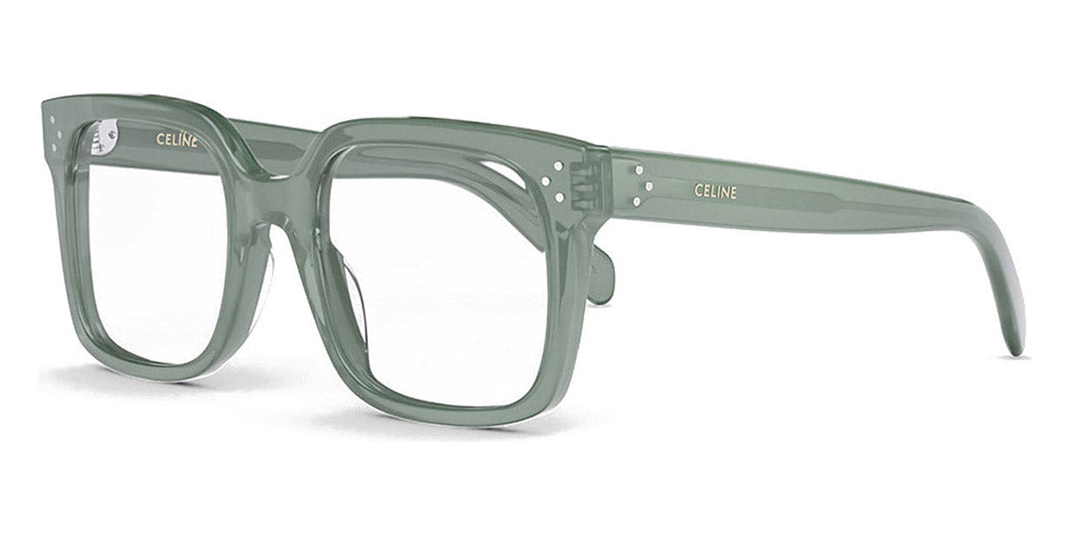 Celine® CL50114I CEL CL50114I 093 53 - Shiny Transparent Sage Eyeglasses