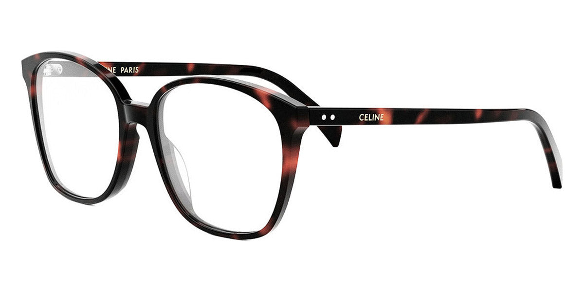 Celine® CL50115I CEL CL50115I 052 55 - Shiny Dark Havana / Lenses Clear Organic Eyeglasses