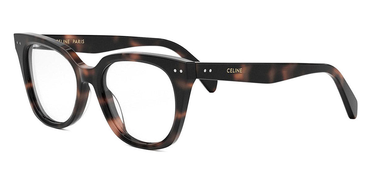 Celine® CL50116I CEL CL50116I 054 52 - 054 Shiny Red Havana Eyeglasses