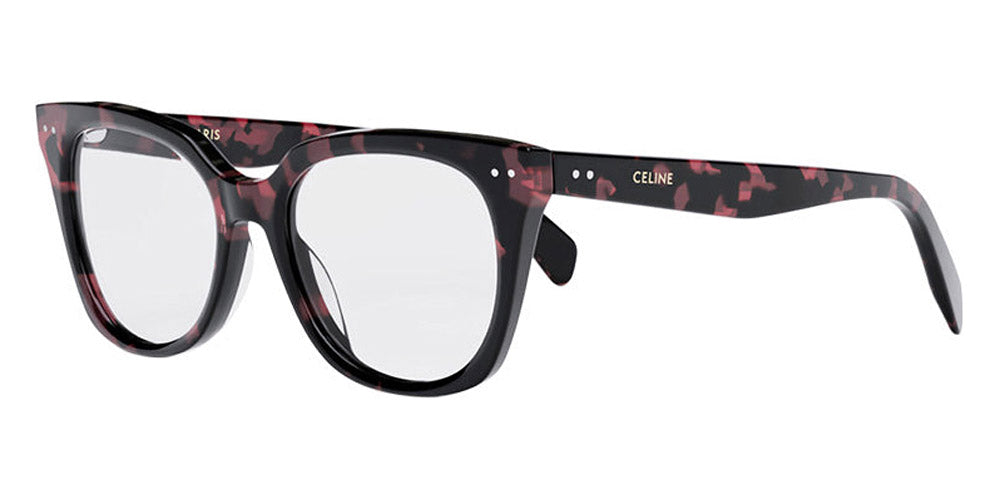 Celine® CL50116I CEL CL50116I 055 52 - Shiny Red Havana Eyeglasses