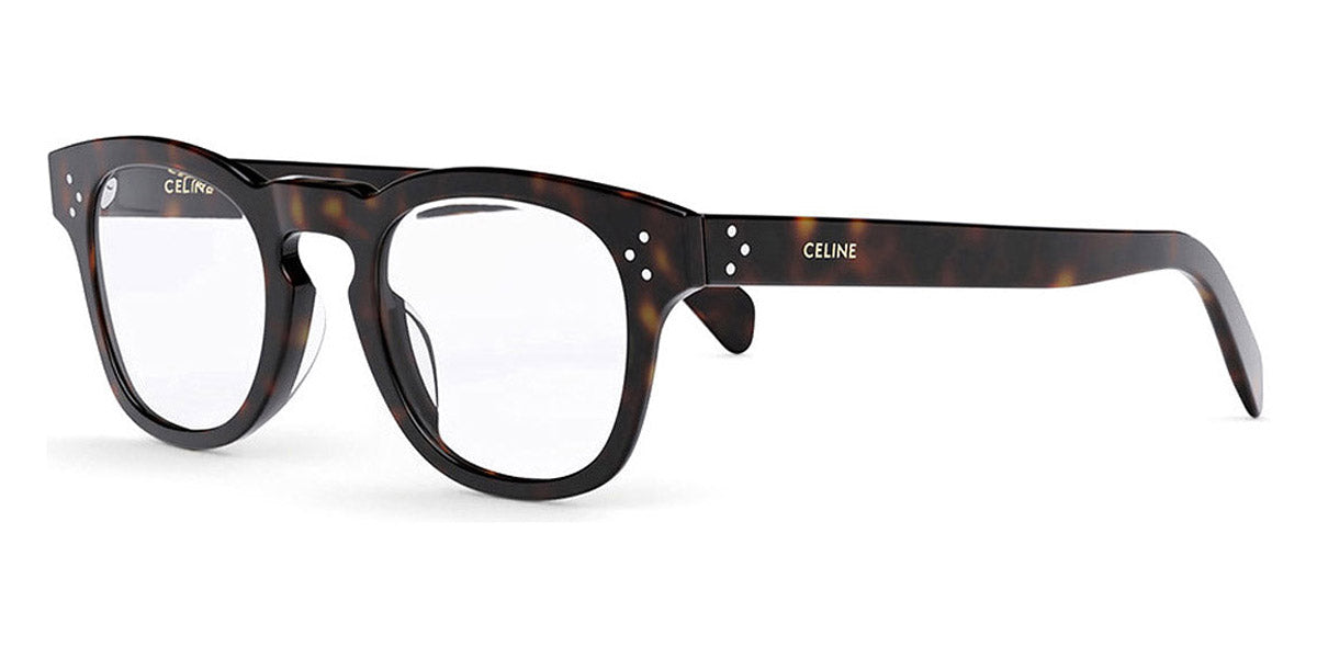 Celine® CL50118I CEL CL50118I 052 48 - Shiny Dark Havana / Lenses Clear Organic Eyeglasses