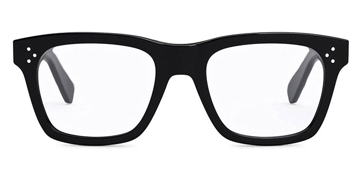 Celine® CL50119I CEL CL50119I 001 52 - Shiny Black / Lenses Clear Organic Eyeglasses