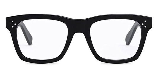 Celine® CL50119I CEL CL50119I 001 52 - Shiny Black / Lenses Clear Organic Eyeglasses