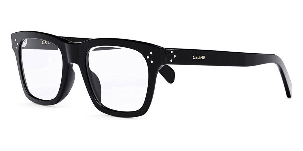 Celine® CL50119I CEL CL50119I 001 52 - Shiny Black / Lenses Clear Organic Eyeglasses