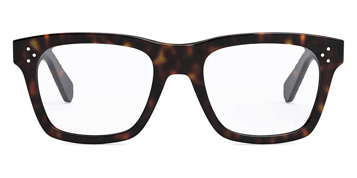 Celine® CL50119I CEL CL50119I 052 52 - Shiny Dark Havana / Lenses Clear Organic Eyeglasses