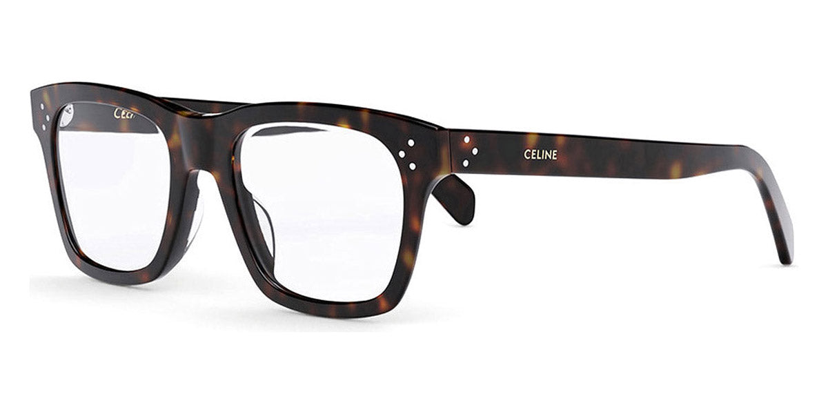 Celine® CL50119I CEL CL50119I 052 52 - Shiny Dark Havana / Lenses Clear Organic Eyeglasses