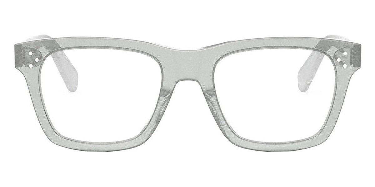 Celine® CL50119I CEL CL50119I 096 52 - Shiny Green / Lenses Clear Organic Eyeglasses