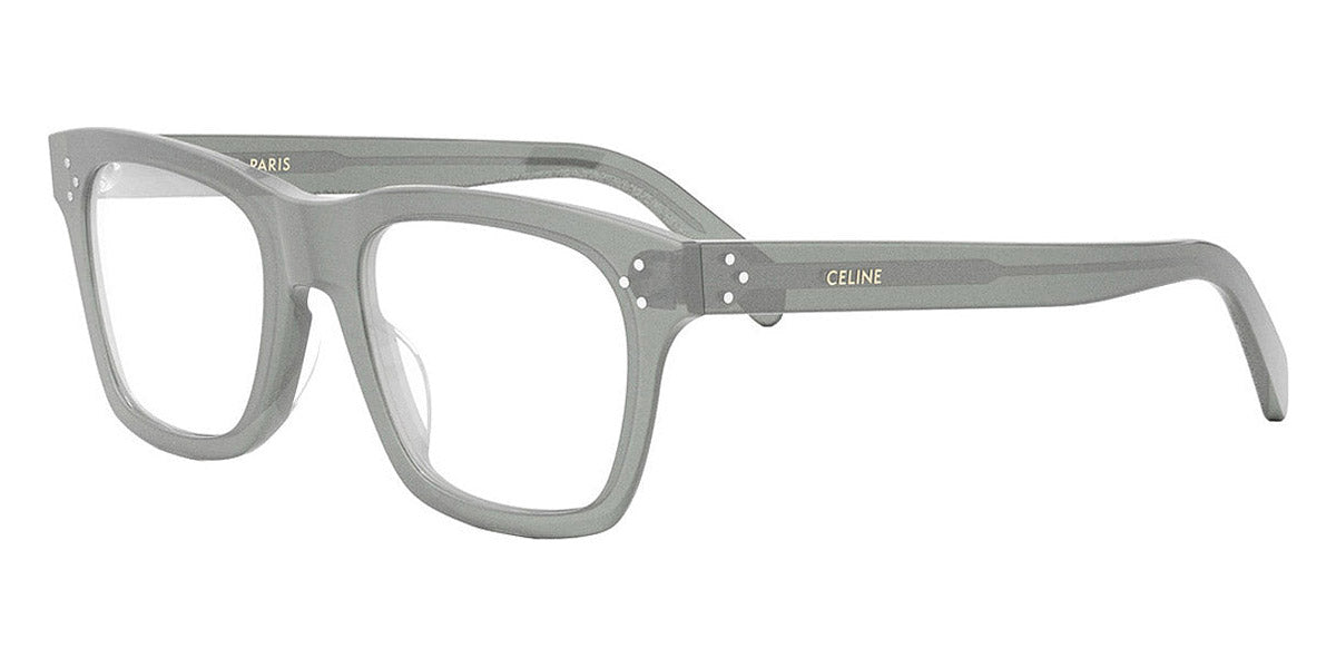 Celine® CL50119I CEL CL50119I 096 52 - Shiny Green / Lenses Clear Organic Eyeglasses