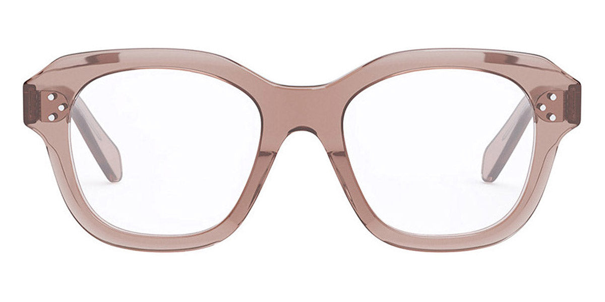 Celine® CL50124I CEL CL50124I 074 50 - Shiny Transparent Caramel Eyeglasses