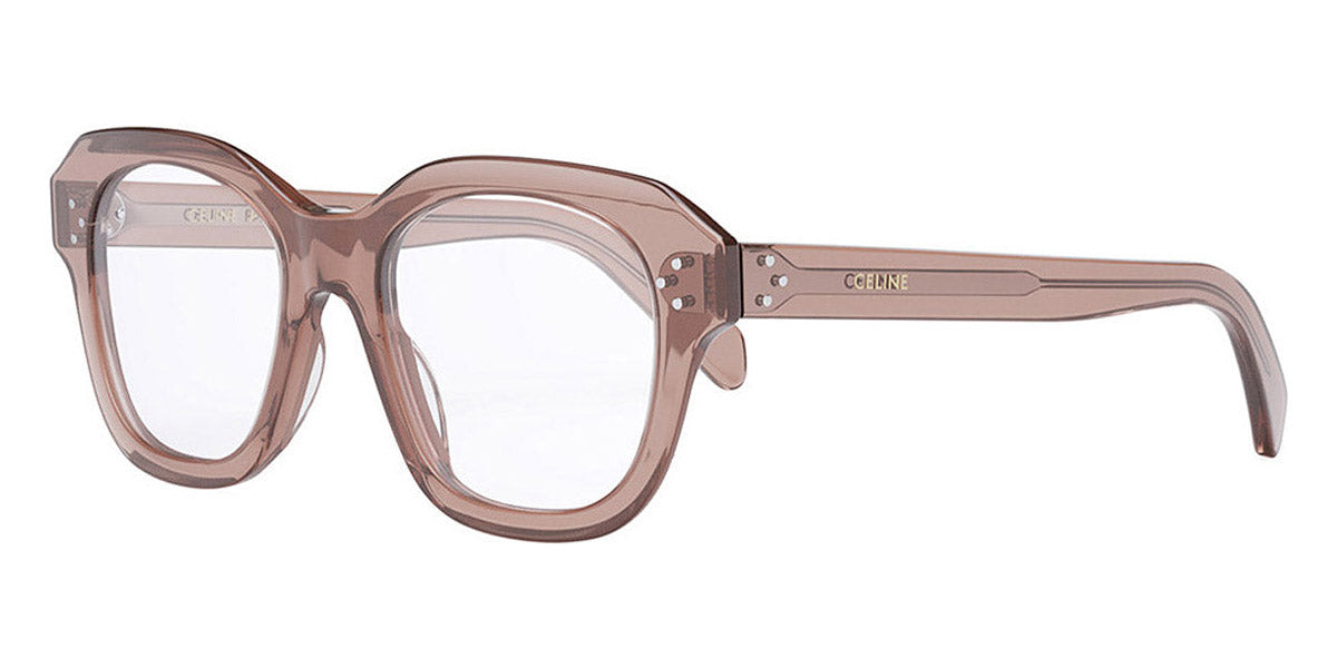 Celine® CL50124I CEL CL50124I 074 50 - Shiny Transparent Caramel Eyeglasses