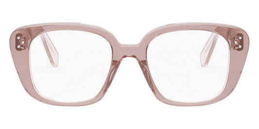 Celine® CL50136I CEL CL50136I 074 51 - Shiny Transparent Rose Caramel Eyeglasses