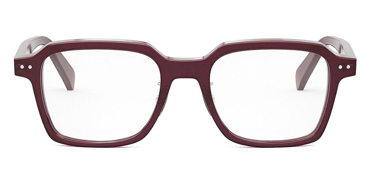 Celine® CL50139F CEL CL50139F 069 52 - Shiny Milky Bordeaux Eyeglasses