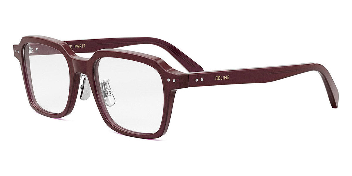 Celine® CL50139F CEL CL50139F 069 52 - Shiny Milky Bordeaux Eyeglasses