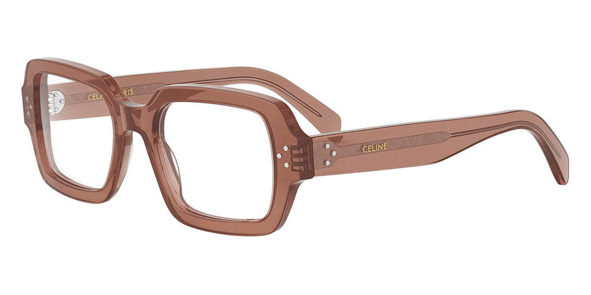 Celine® CL50147I CEL CL50147I 047 51 - Shiny Beige Sand Transparent Eyeglasses