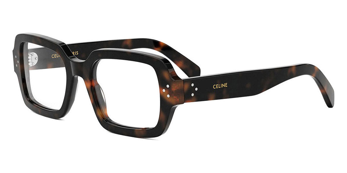 Celine® CL50147I CEL CL50147I 052 51 - Shiny Dark Havana Eyeglasses