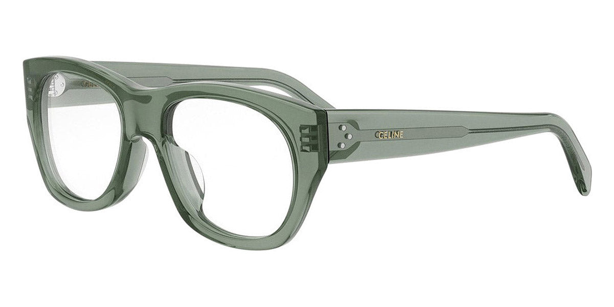 Celine® CL50154U CEL CL50154U 096 55 - 096 Shiny Green Eyeglasses