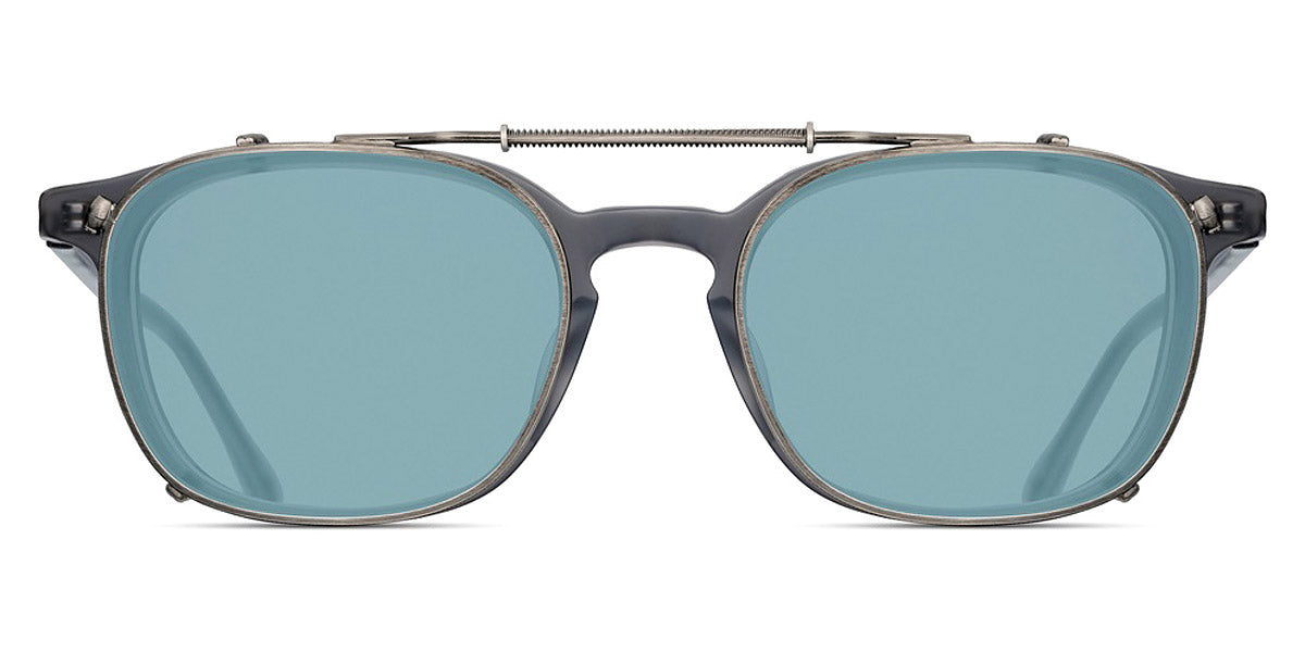 Matsuda® CL1017 CLIP MTD CL1017 CLIP Antique Silver/Blue Grey 49 - Antique Silver / Blue Grey Sunglasses