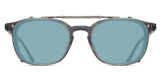 Matsuda® CL1017 CLIP MTD CL1017 CLIP Antique Silver/Blue Grey 49 - Antique Silver / Blue Grey Sunglasses