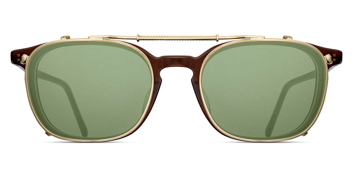 Matsuda® CL1017 CLIP MTD CL1017 CLIP Brushed Gold/Sage Green 49 - Brushed Gold / Sage Green Sunglasses