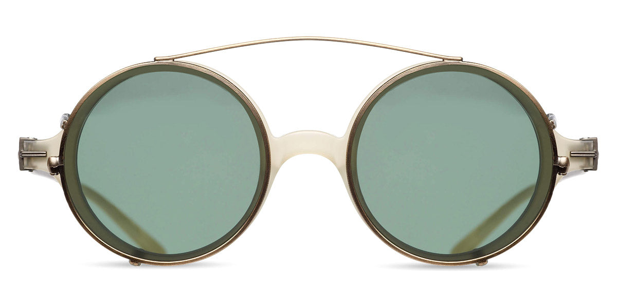 Matsuda® CL2019 CLIP MTD CL2019 CLIP Antique Gold/Sage Green 41 - Antique Gold / Sage Green Sunglasses