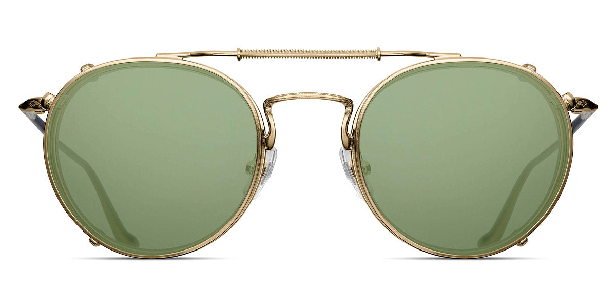 Matsuda® CL3058 CLIP MTD CL3058 CLIP Brushed Gold/Sage Green 48 - Brushed Gold / Sage Green Sunglasses