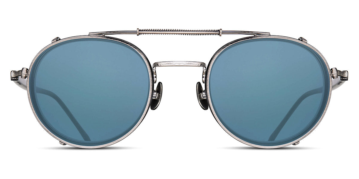 Matsuda® CL3076 CLIP MTD CL3076 CLIP Antique Silver/Blue Grey 46 - Antique Silver / Blue Grey Sunglasses