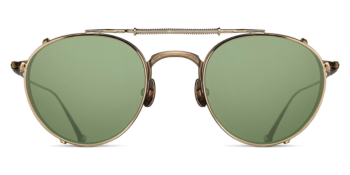 Matsuda® CL3085 CLIP MTD CL3085 CLIP Brushed Gold/Sage Green 48 - Brushed Gold / Sage Green Sunglasses