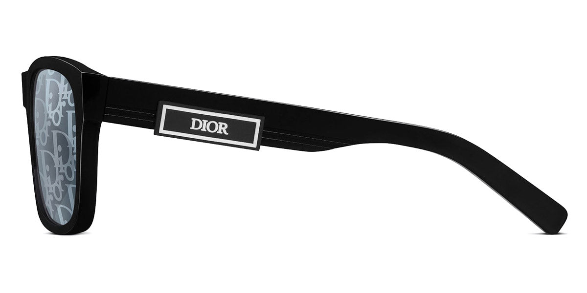 Dior® DiorB23 S2F D DB23S2FRT_10B8 58 - Black/Blue Dior Oblique lenses Sunglasses