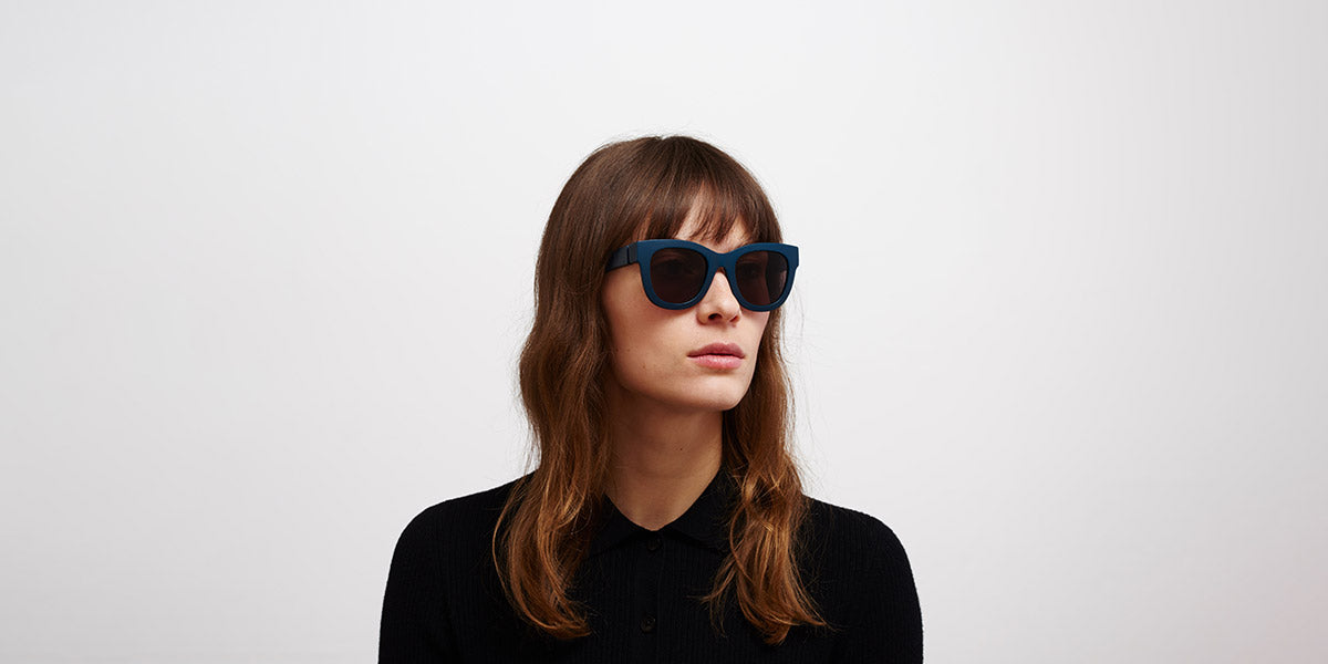 Mykita® DEW MYK DEW MD34 Indigo / Brown Solid 50 - MD34 Indigo / Brown Solid Sunglasses