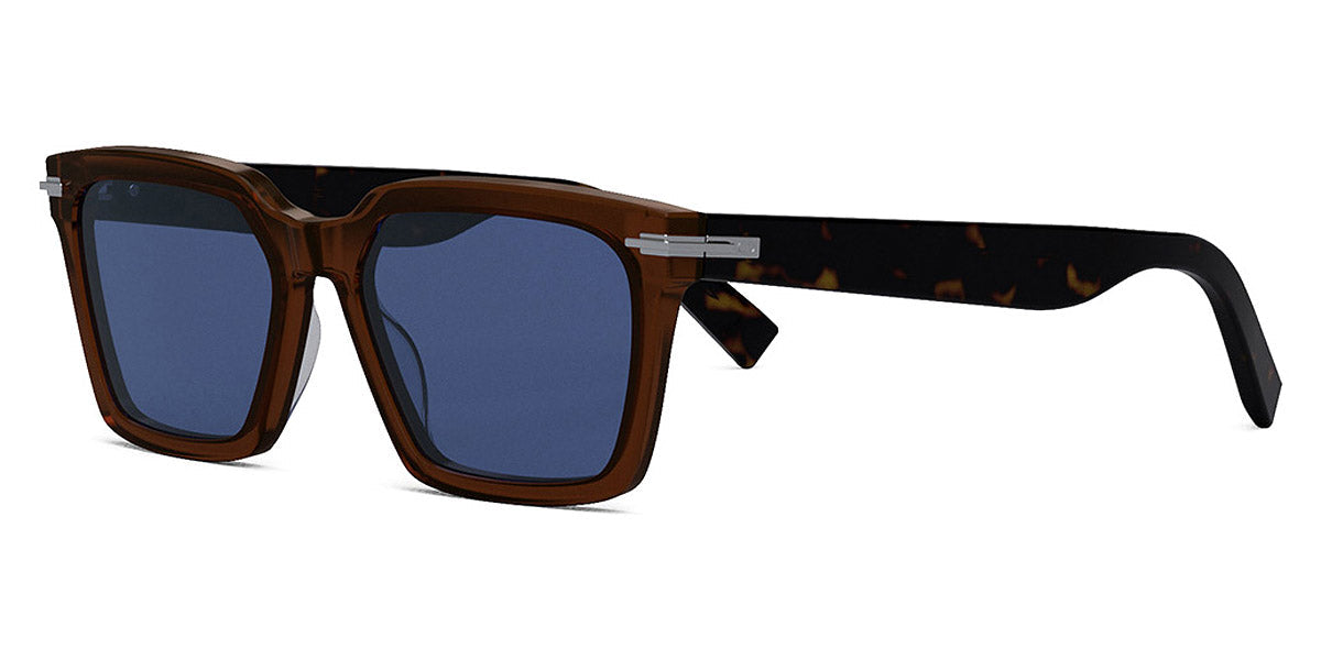 Dior® DIORBLACKSUIT S3I CD DIORBLACKSUIT S3I 72B0 54 - Shiny Light Brown / Lenses Blue Organic Sunglasses