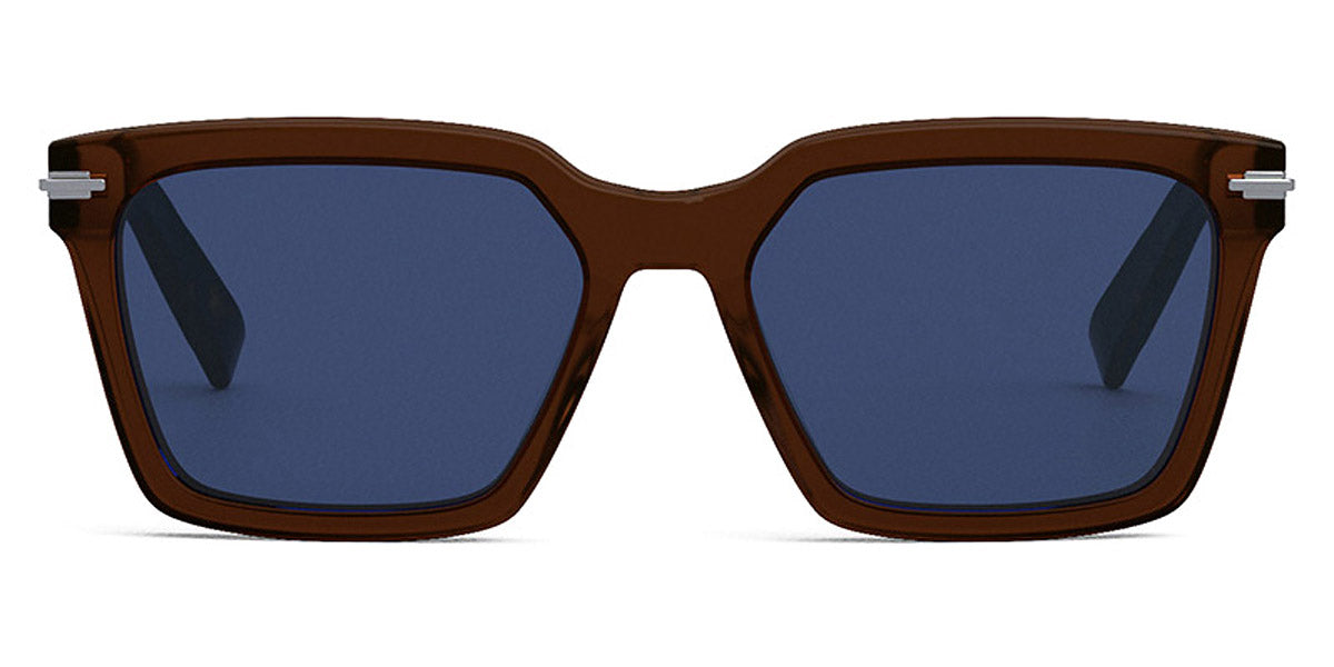 Dior® DIORBLACKSUIT S3I CD DIORBLACKSUIT S3I 72B0 54 - Shiny Light Brown / Lenses Blue Organic Sunglasses